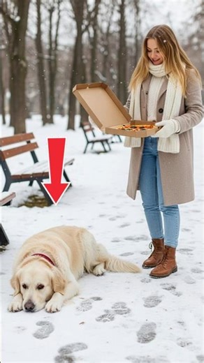 The smart dog was misunderstood when he asked for bread to help the blind old woman #goldenretriever