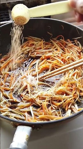 きんぴらごぼうの作り方・レシピ／ばあちゃんの料理教室 #shorts