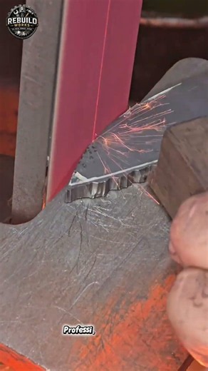 Perfect Steel Blade Finishing Process ⚔️ 🔥 #Blacksmith #Workshop #OddlySatisfying