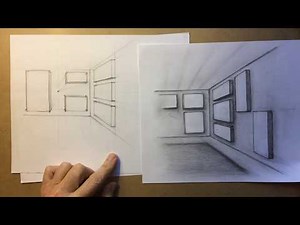 Perspective Drawing - Frames on a Wall 2