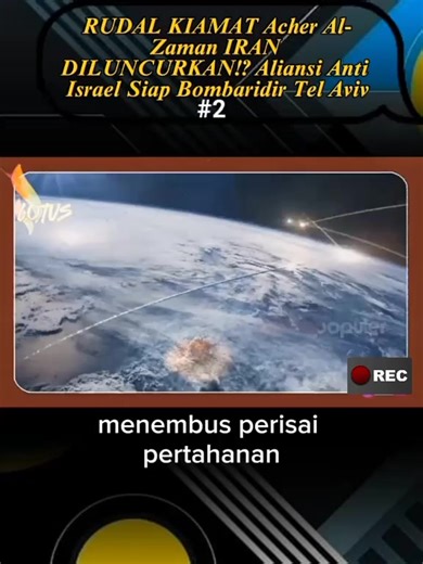 #iran #vs #israel #as # Rudal Kiamat acher Al-zaman jika kalau di luncurkan IRAN ke Israel
