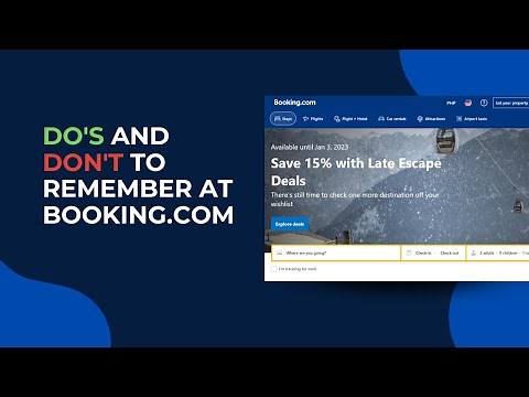 Booking.com Tutorial For Host: Complete Guide How To Set Up Your Facilities, Amenities & Rate Plans