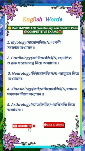 😲Most IMPORTANT Vocabulary You Need to Pass🎯||COMPETITIVE EXAMS||😍#shortvideo#viral#vocabulary#exam