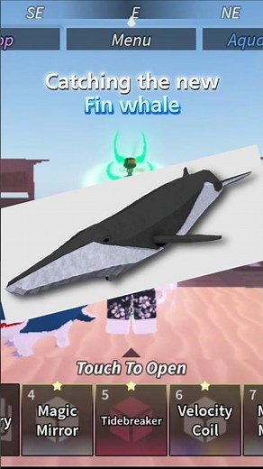 The new Fin Whale migration is so COOL in Roblox FISCH 🐋🐟✨ #fisch #roblox #roblox #fisch