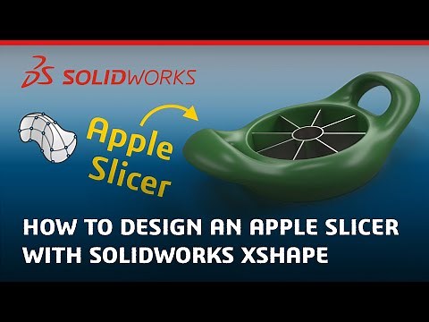 How to Design an Apple Slicer with Subdivision Modeling - Made in SOLIDWORKS xShape