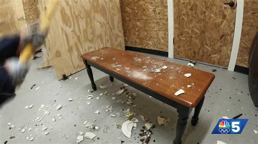 Smash, stomp and shatter your anger away with Vermont's new 'Break Room'