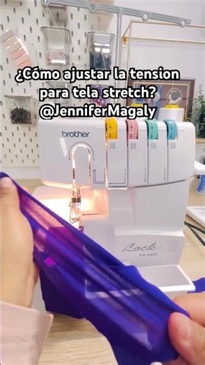 Tension settings for stretch fabric on the Overlock 1034D #sewing #overlock #sewingprojects #brot...