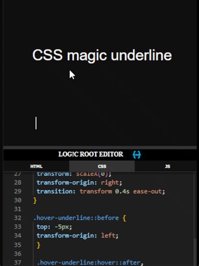 This Text Hover Effect Is PURE CSS 😱 | Gradient Underline Animation #htmlcss #html #coding