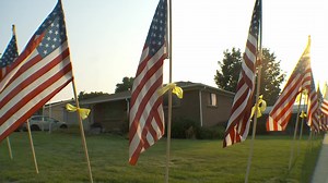 25K views · 1.4K reactions | R.I.P. TO A HERO - American flags with yellow ribbons surround the home of Staff Sgt. Taylor Hoover's family in Sandy today. Hoover was one of the Marines killed in Thursday's attack at the Kabul airport. (Full story, including interviews with friends and family: bit.ly/3gHOd7F) | FOX 13 News | Facebook