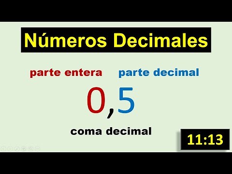Que es un numero decimal explicacion para niños