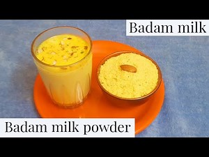 instant badam milk powder|badam milk recipe|badam milk powder recipe|almond milk| 2 mins recipe|