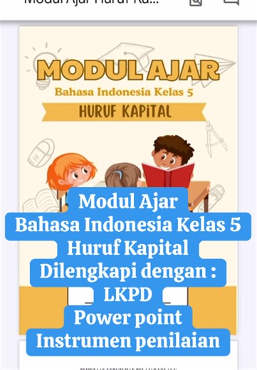 Modul Ajar Bahasa Indonesia Kelas 5: Huruf Kapital