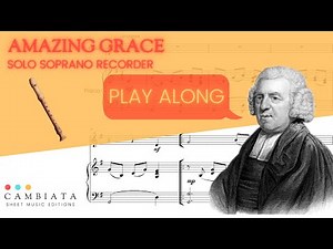 Amazing Grace - Solo soprano recorder (Play Along)