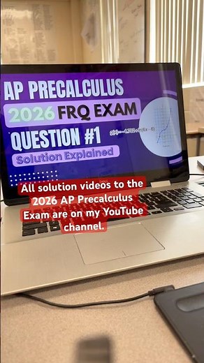 2026 AP Precalculus solution videos are ready!