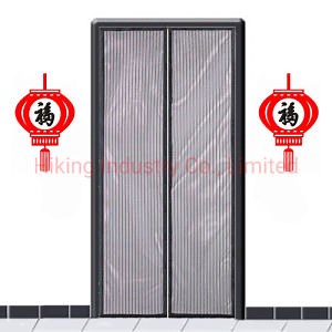 [Hot Item] Hands Free Screen Door Magic Mesh Black Magnetic Curtain