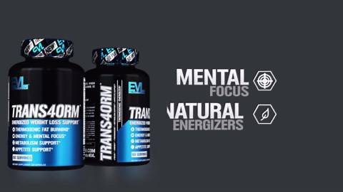 Trans4orm Thermogenic Fat Burner Supplement - EVL Nutrition Weight Loss Pills Metabolism Booster - Appetite Suppressant for Weight Loss Diet Pills for Men & Women (30 Servings)