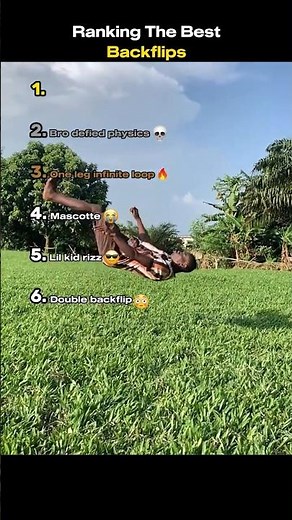 Ranking The Best Backflips 🔥