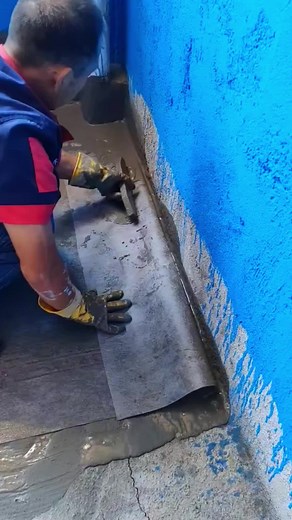 Waterproof coating construction.#waterproof #work #toilet #malaysia