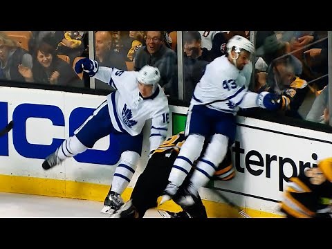 Kadri lands vicious hit on Wingels and game misconduct