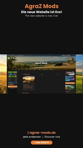 Die neue AgraZ Mods Website ist live! 🌐 | FS25 Mods, Maps, Tutorials & mehr