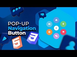 How to Create Pop up Navigation Button Using HTML & CSS