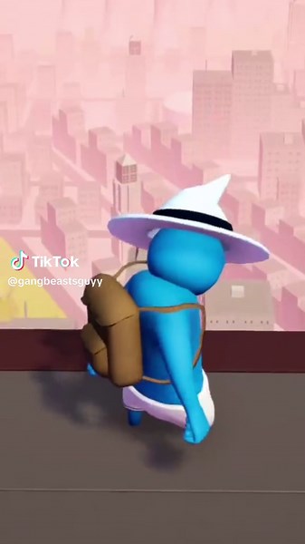 Blue Cat Smurf in Gang Beasts🗣️ #gangbeasts #gangbeastsfunnymoments #gangbeaststok #fyp #foryou #foryoupage