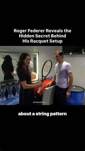 Talha Şişman | Roger Federer doesn’t just choose a racquet. He engineers it. In this video, Federer explains how his string pattern and tension directly... | Instagram