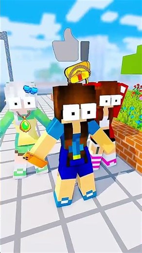 Cute Girl Meow Meow Challenge with Friends Minecraft Animation #minecraft #minecraftanimation #viral