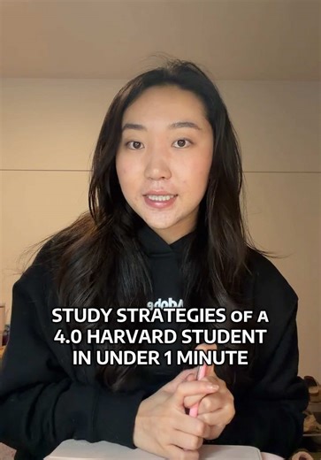 here are my top study strategies as a 4.0gpa Harvard student in 60 seconds!#college #studymotivation #studytips #study #studyfetch