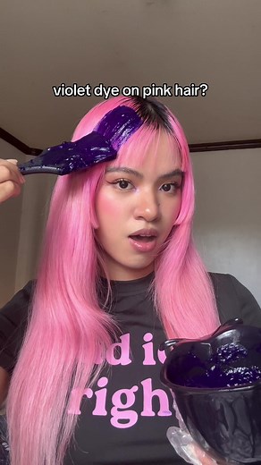 Vibrant Hair Color Transformation: Pink to Violet Dye | Kaleidos Hair