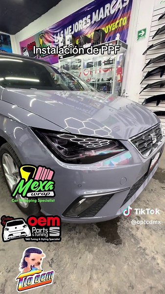 Instalación de nuevo PPF Smoke en faros y PPF en clúster y pantalla, gracias al equipo de @Mexa Wrap