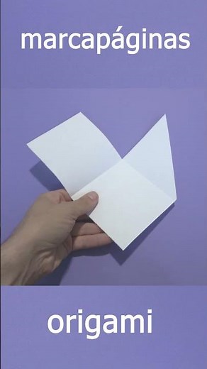 Como hacer MARCAPAGINAS básico y fácil #marcapáginas #origami #tutorial #shorts