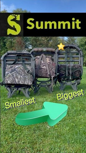 Summit Stands Smallest to Biggest! Mini Viper, Viper SD & 180 Max SD. #hunting #shorts #climbing