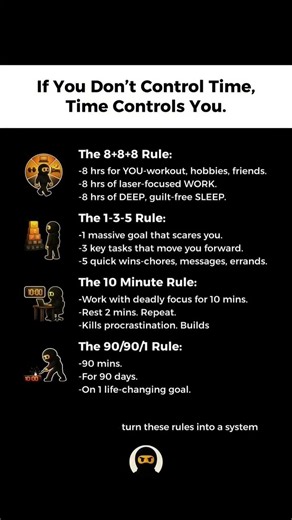 If You Don’t Control Your Time, Time Controls You ⏳🔥