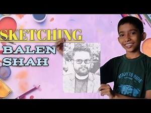 BALEN SHAH || Sketching the potrait of mayor Balen Shah || GIRISH PAUDEL