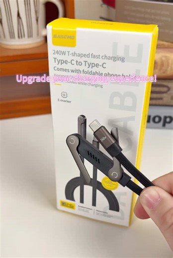 These cables are thicker and support PD/QC fast charging. The silicone grips prevent them from slipping. The gravity hinge keeps them stable, whether on your desk or bed. Perfect for home or on-the-go! #charger #phonecharger #basemo #TikTokShopHolidayHaul #tech