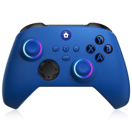 AstraJoy Wireless Controller for Xbox, Compatible with Xbox Series X/S/One/PC, With Hall Effect Joysticks, 2.4GHz Wireless Adapter Gamepad with RGB Light, Dual Vibration, TURBO, Blue