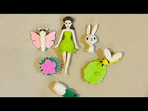 4 Minutes Of unboxing Eraser Set | Relaxing & Satisfying ASMR