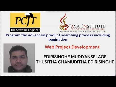 Program the advanced product searching process including pagination