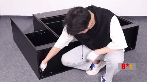 Loomie Bar Table Cabinet with LED & Drawer, Mini Liquor Bar with 8-Tier Storage & Stemware Holder, Wine Alcohol Bar Stand with Glass Door & Adjustable Wine Rack, Crescent Shaped Counter for Home Pub