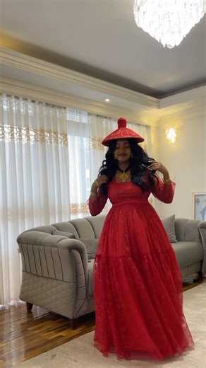 Red geat dress❤️subscribe🙏 #habesha #dianamerk #ገዓት #geat #pregnancy #babyboy #tigregnamusic