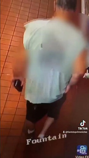 Pooping on the floor at the gas station!