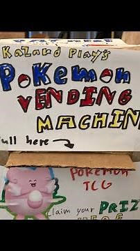 Pokémon Card Cardboard Vending Machine