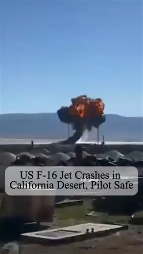An F-16 fighter jet from the US Air Force Thunderbirds crashed in a Southern California desert during a training mission. The pilot safely ejected and is in stable condition, receiving medical care. The cause of the crash is under investigation by military officials. #etimes #etimespakistan #news #NewsUpdate #Update #UpdateNews #Breaking #BreakingNews #F16 #USAF #Thunderbirds #california #AviationUpdate #PilotSafe | ETimes Pakistan