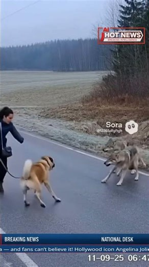 Three Wolves Attack 80kg Kangal Shepherd Dog – Brave Fight Caught on CCTV #animals