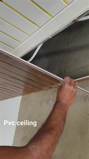 Rakib Sk on Instagram: "Pvc ceiling installation 🌹🌹 #pvc #ceiling #work"