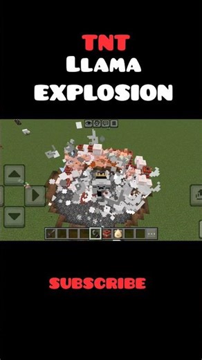 TNT LLAMA EXPLOSION #minecraft #minecraftshorts #shortvideo #viral