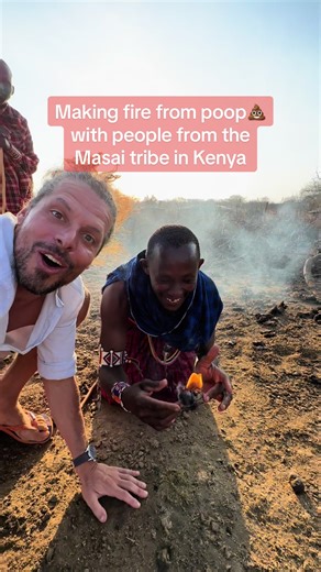 How the Masai Tribe Makes Fire from Poop 💩