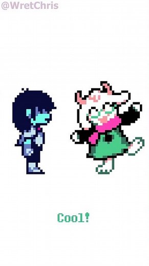 Kris is transparent | Deltarune Sprite Animation | Audio from ‪@Revtrosity‬ #deltarune #undertale