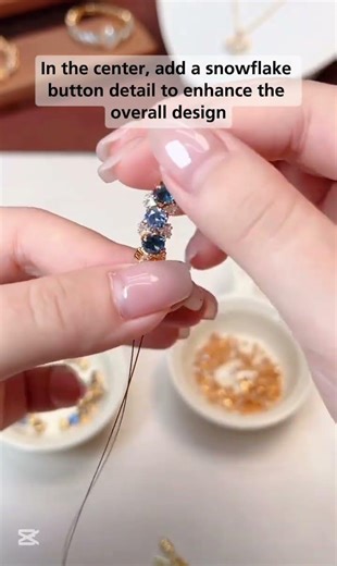 Unique jewelry Making, sapphire (blue) bracelet design. Handmade jewelry artist